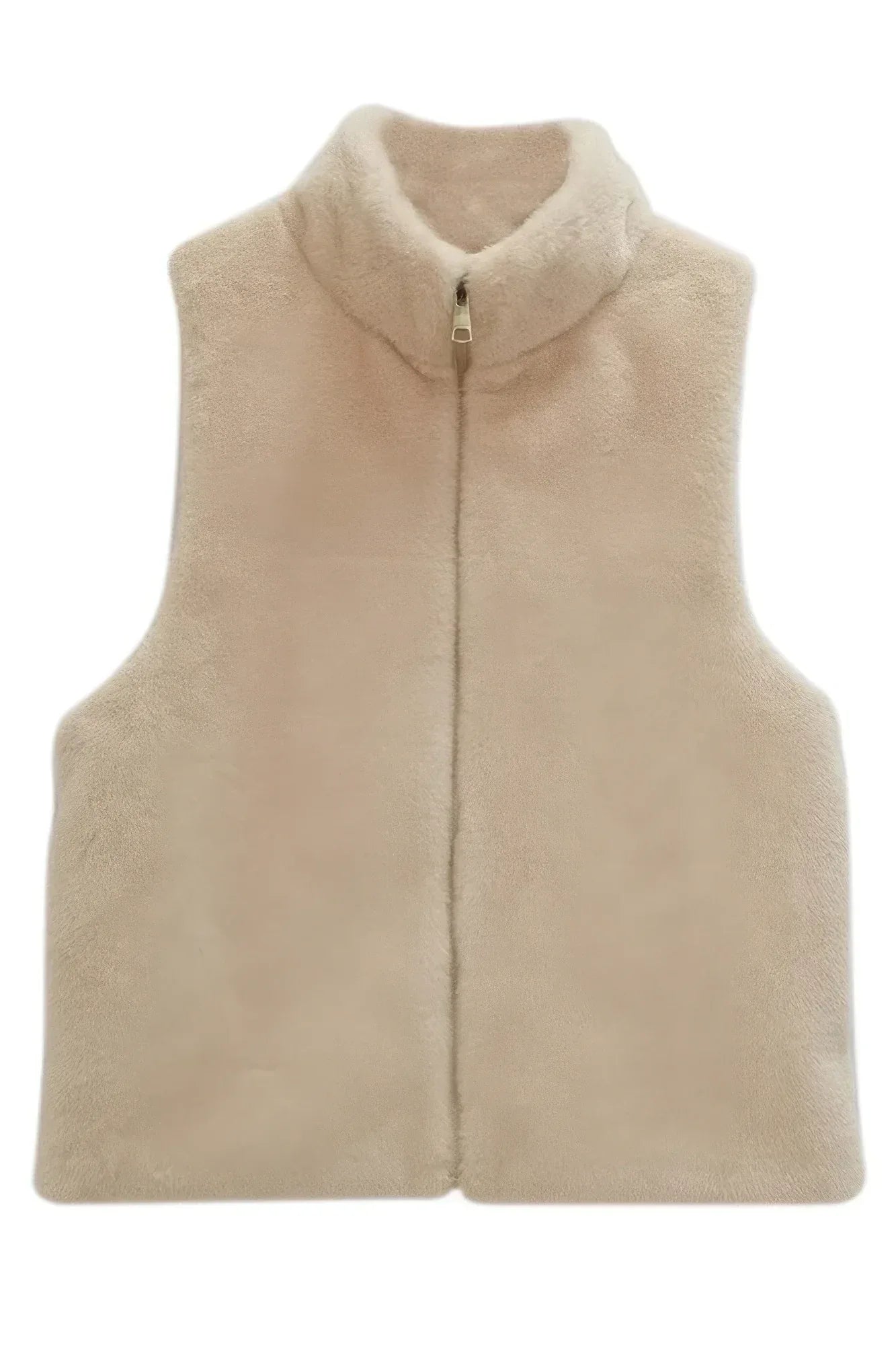 Solid Faux Fur Vest | Mixtshop LLC