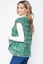 Plaid Tweed Vest | Mixtshop LLC