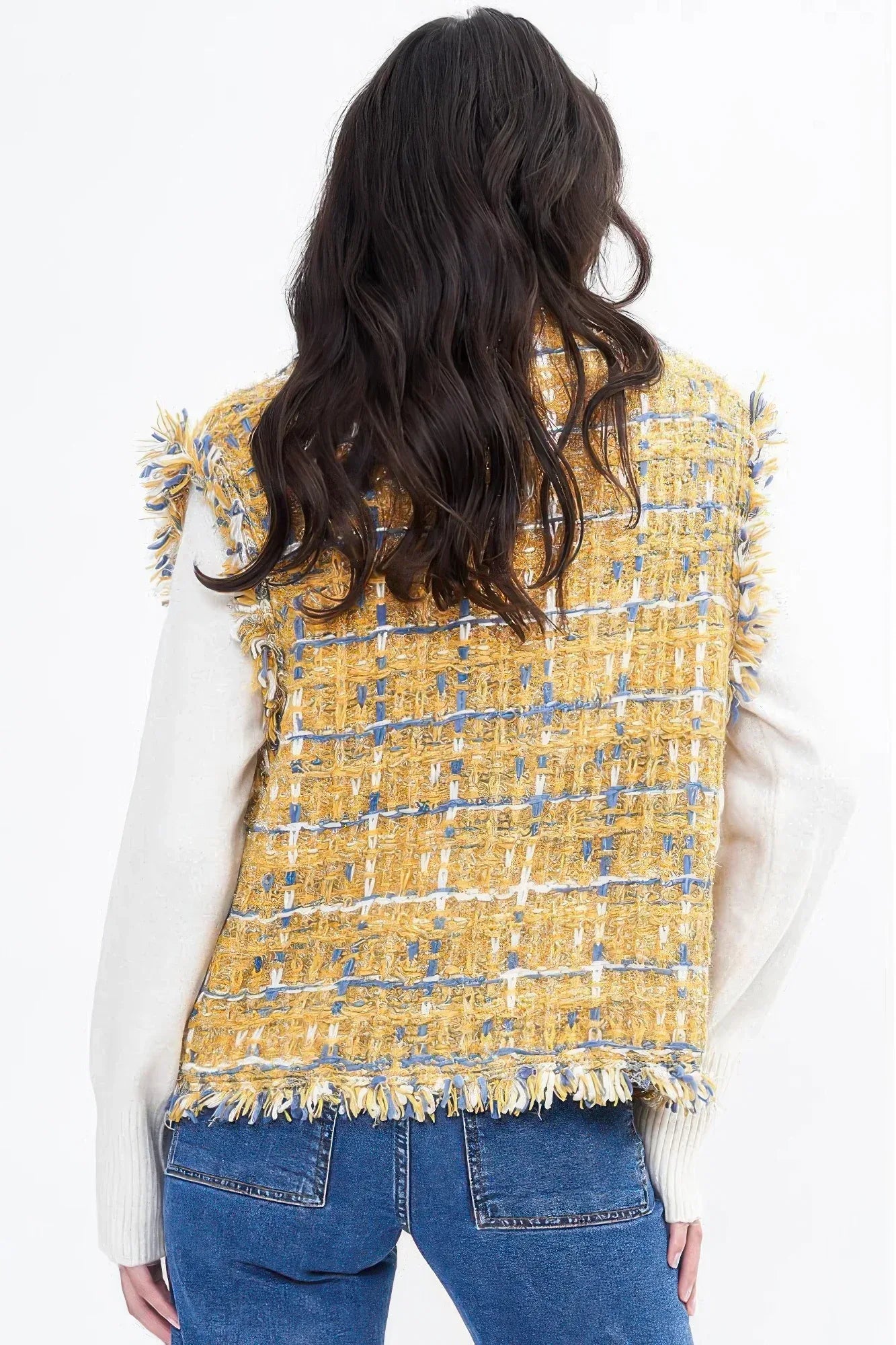 Plaid Tweed Vest | Mixtshop LLC
