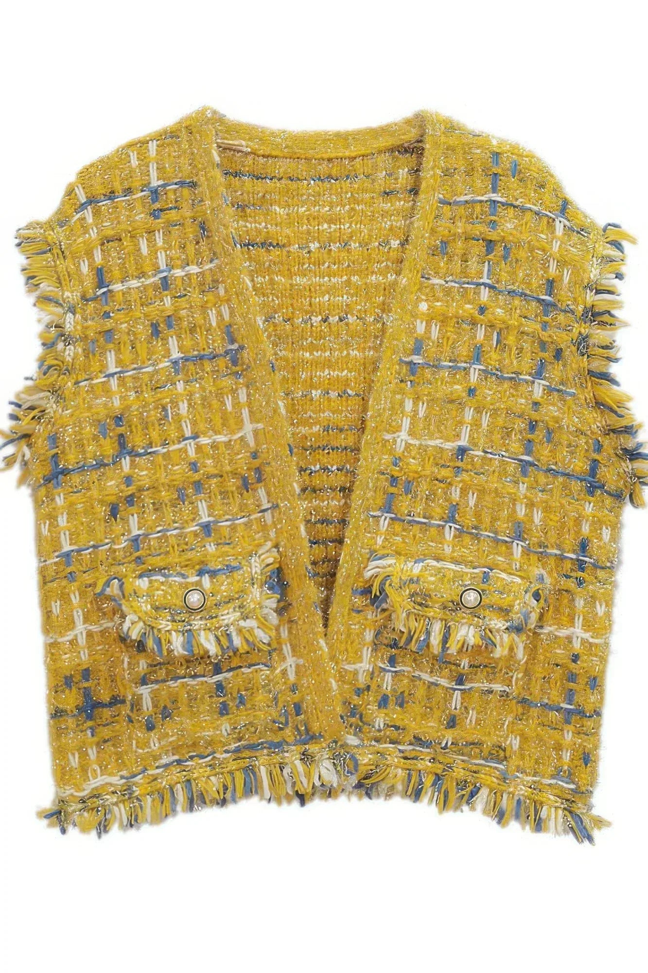 Plaid Tweed Vest | Mixtshop LLC