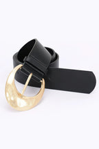 Metal Buckle Pu Belt | Mixtshop LLC