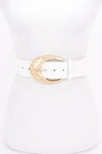 Metal Buckle Pu Belt | Mixtshop LLC