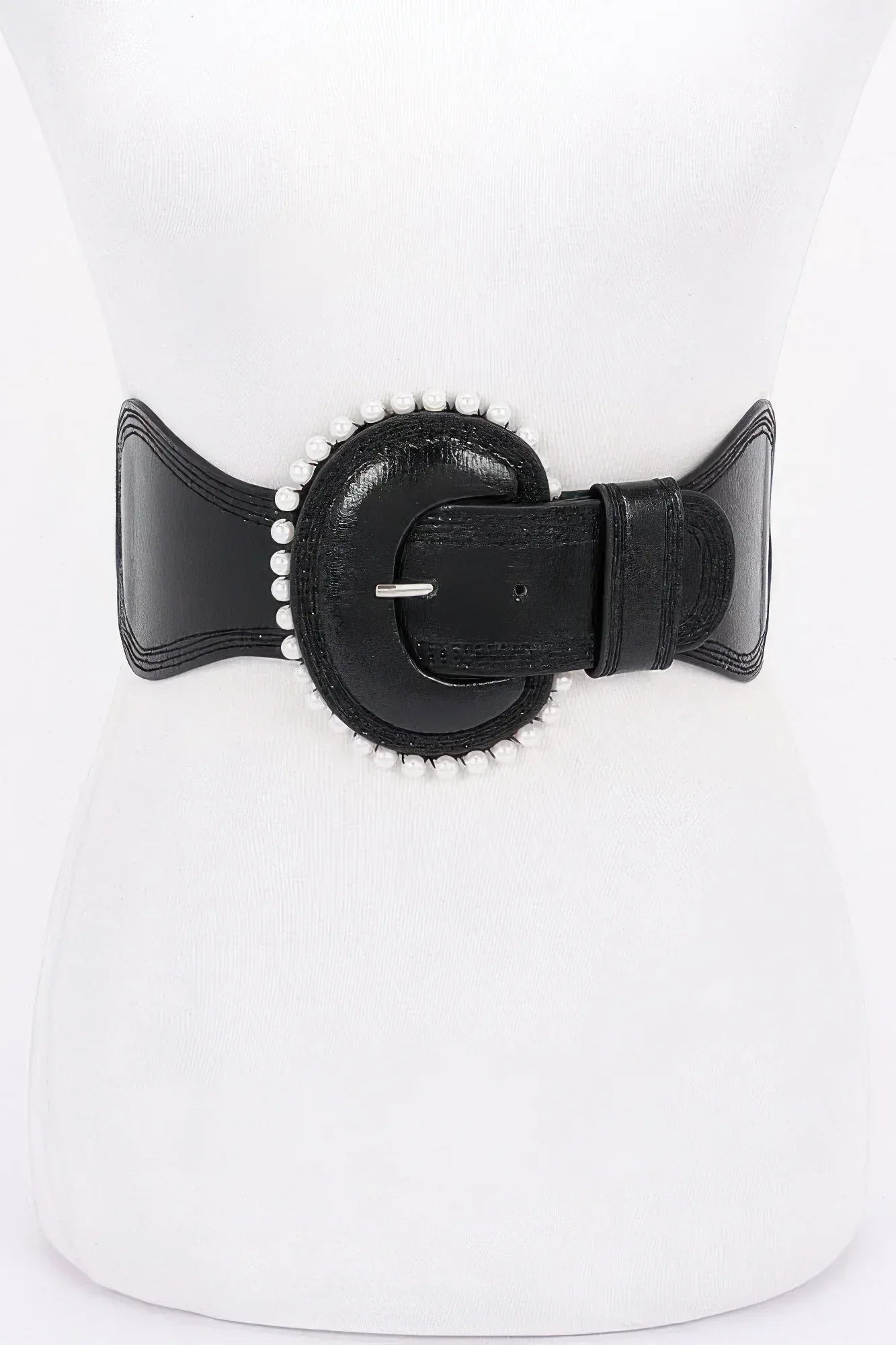 Pearl Metallic Pu Elastic Belt | Mixtshop LLC