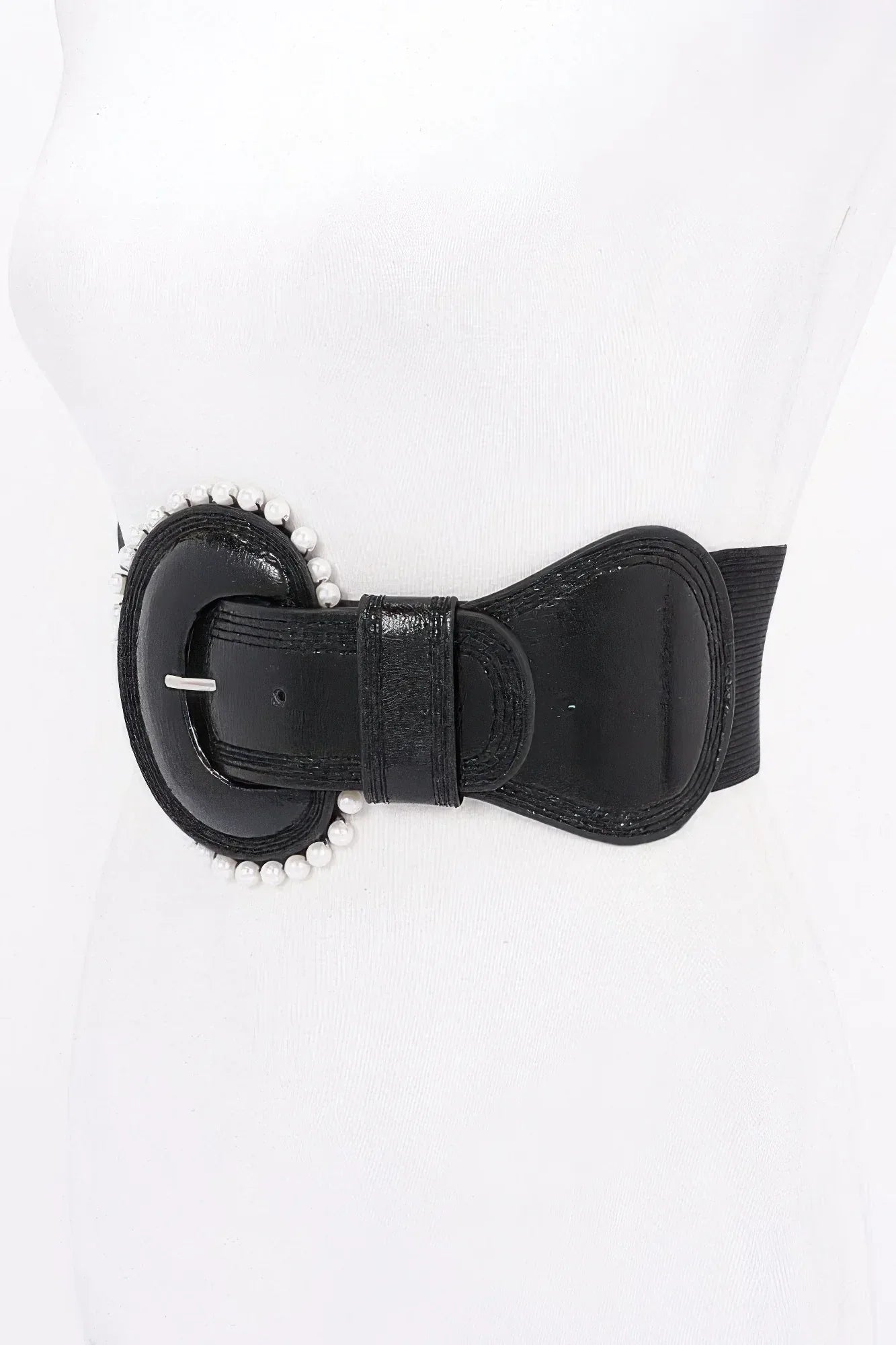 Pearl Metallic Pu Elastic Belt | Mixtshop LLC