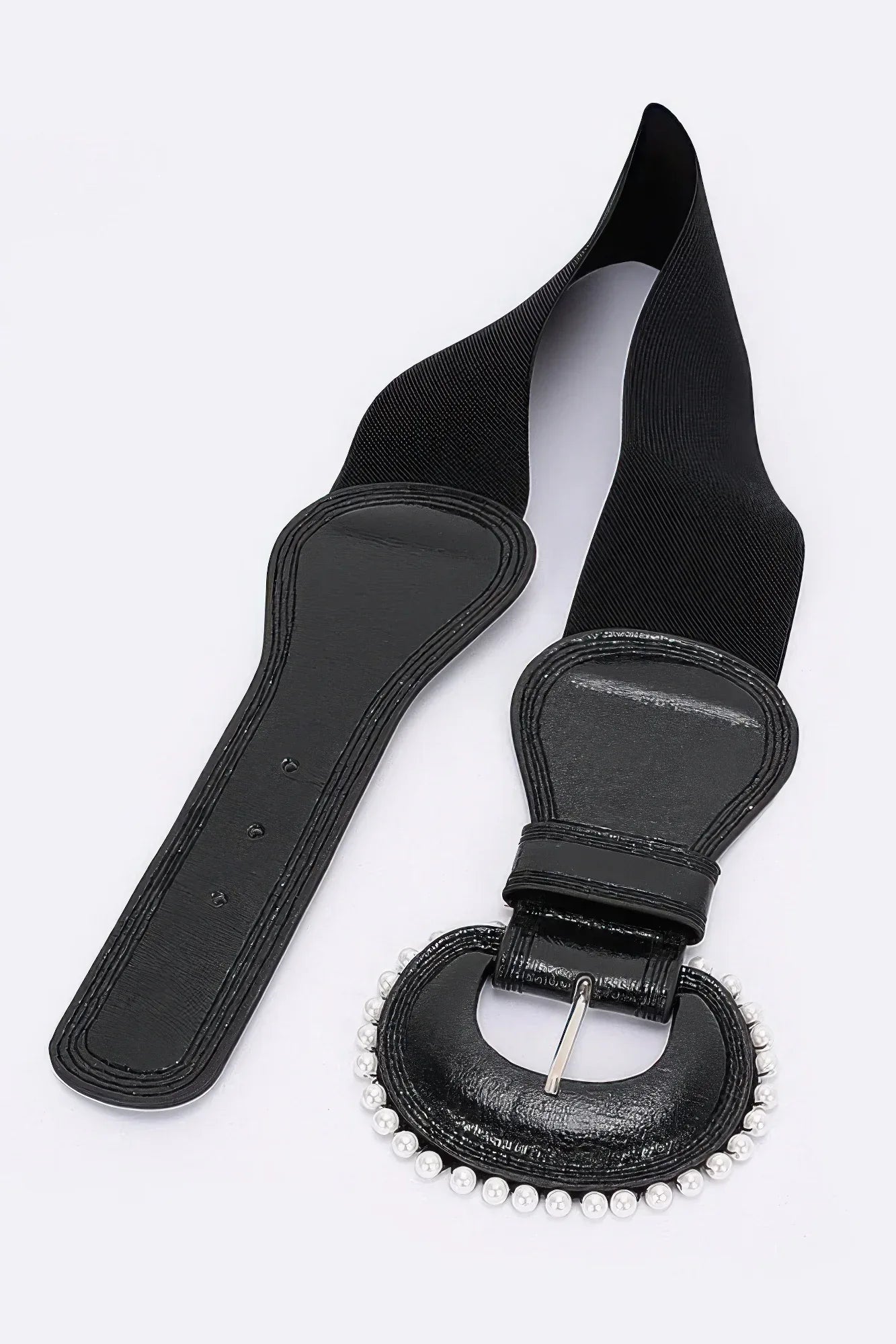Pearl Metallic Pu Elastic Belt | Mixtshop LLC