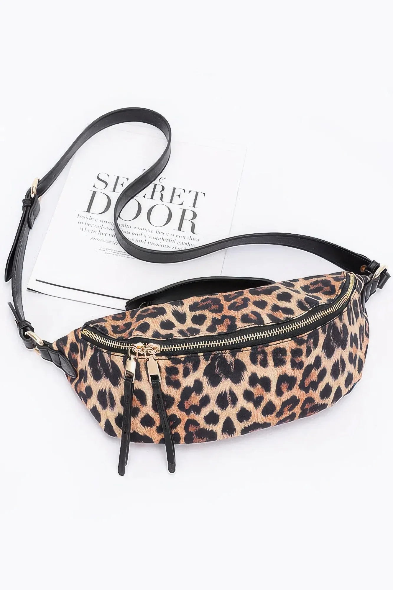 Faux Leather Leopard Crossbody Bag | Mixtshop LLC Main image