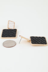 Crosshatch Frame Fashion Earrings | Mixtshop LLC