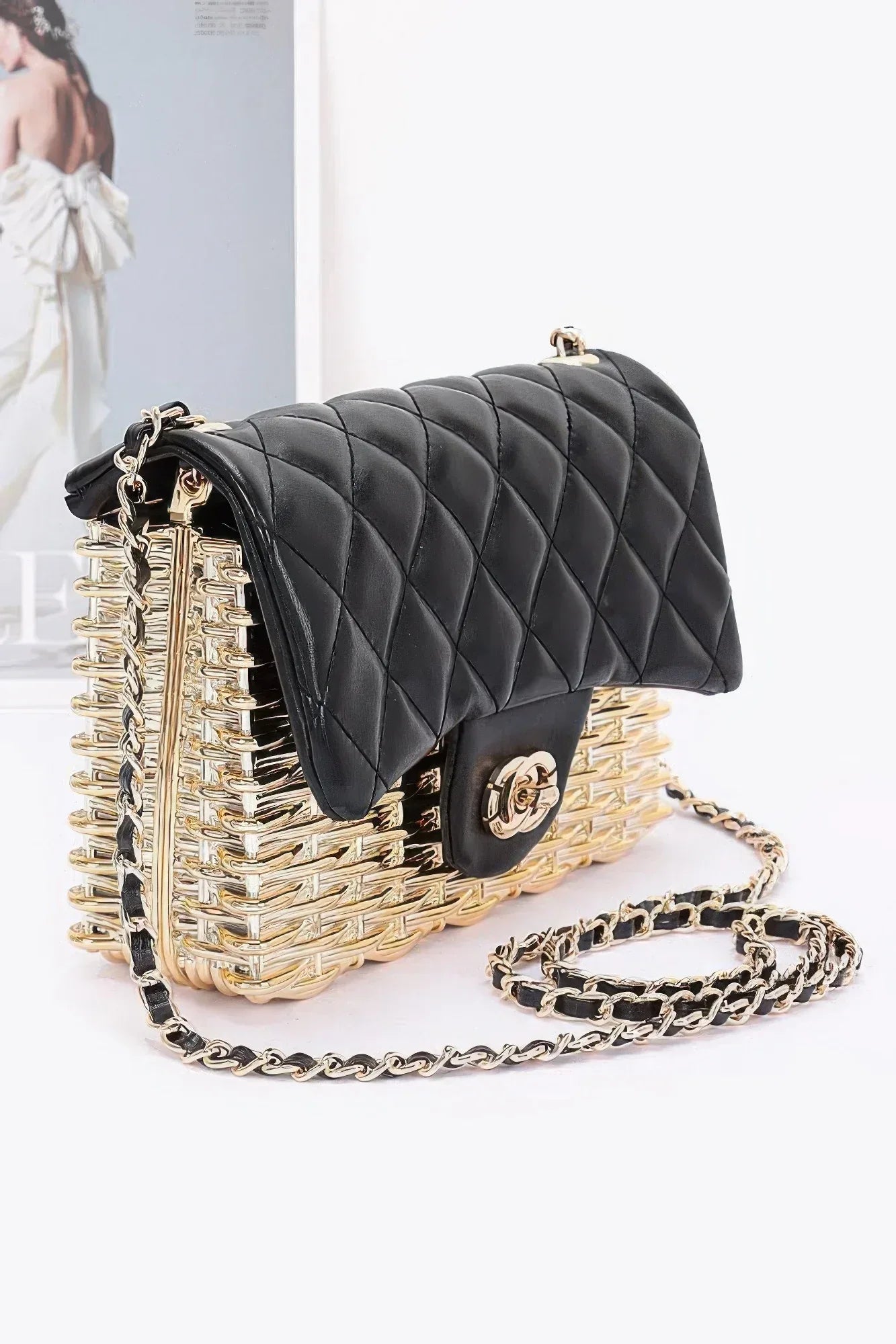 Metallic Acrylic Flap Bag Secondary image