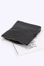 Quilted Faux Leather Half Folded Cltuch | Mixtshop LLC