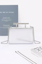 Metal Handle Top Case Clutch | Mixtshop LLC