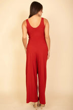 Sleeveless Tank Wide Leg Jumpsuit | Mixtshop LLC