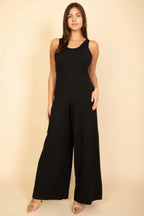 Sleeveless Tank Wide Leg Jumpsuit | Mixtshop LLC
