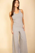 Sleeveless Tank Wide Leg Jumpsuit | Mixtshop LLC