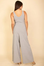 Sleeveless Tank Wide Leg Jumpsuit | Mixtshop LLC
