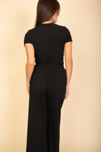 Relaxed Fit Top And Wide-leg Pants Set | Mixtshop LLC
