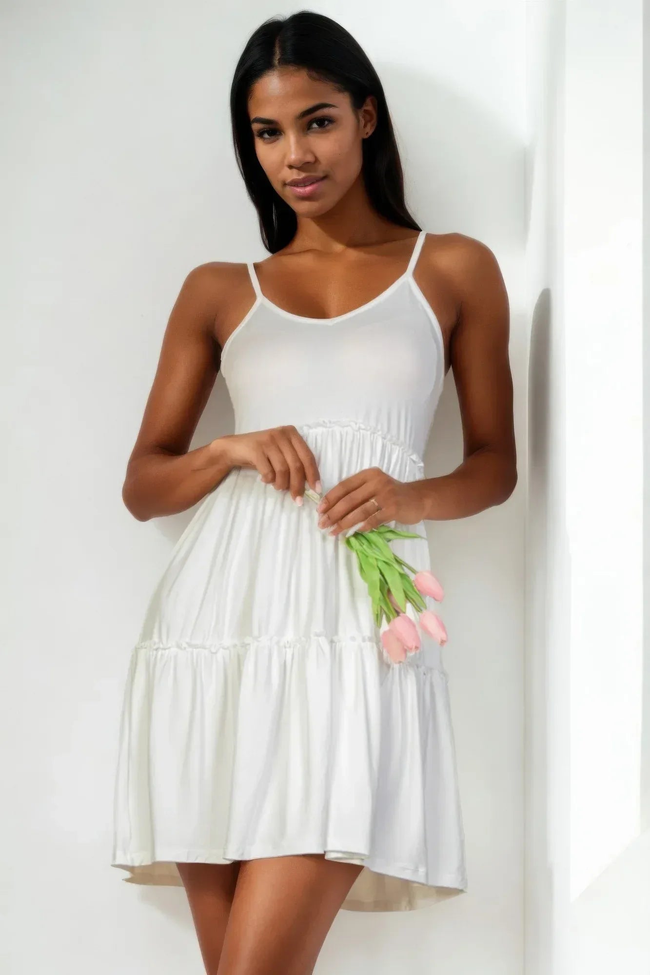 Tiered Cami Swing Dress | Mixtshop LLC Main image