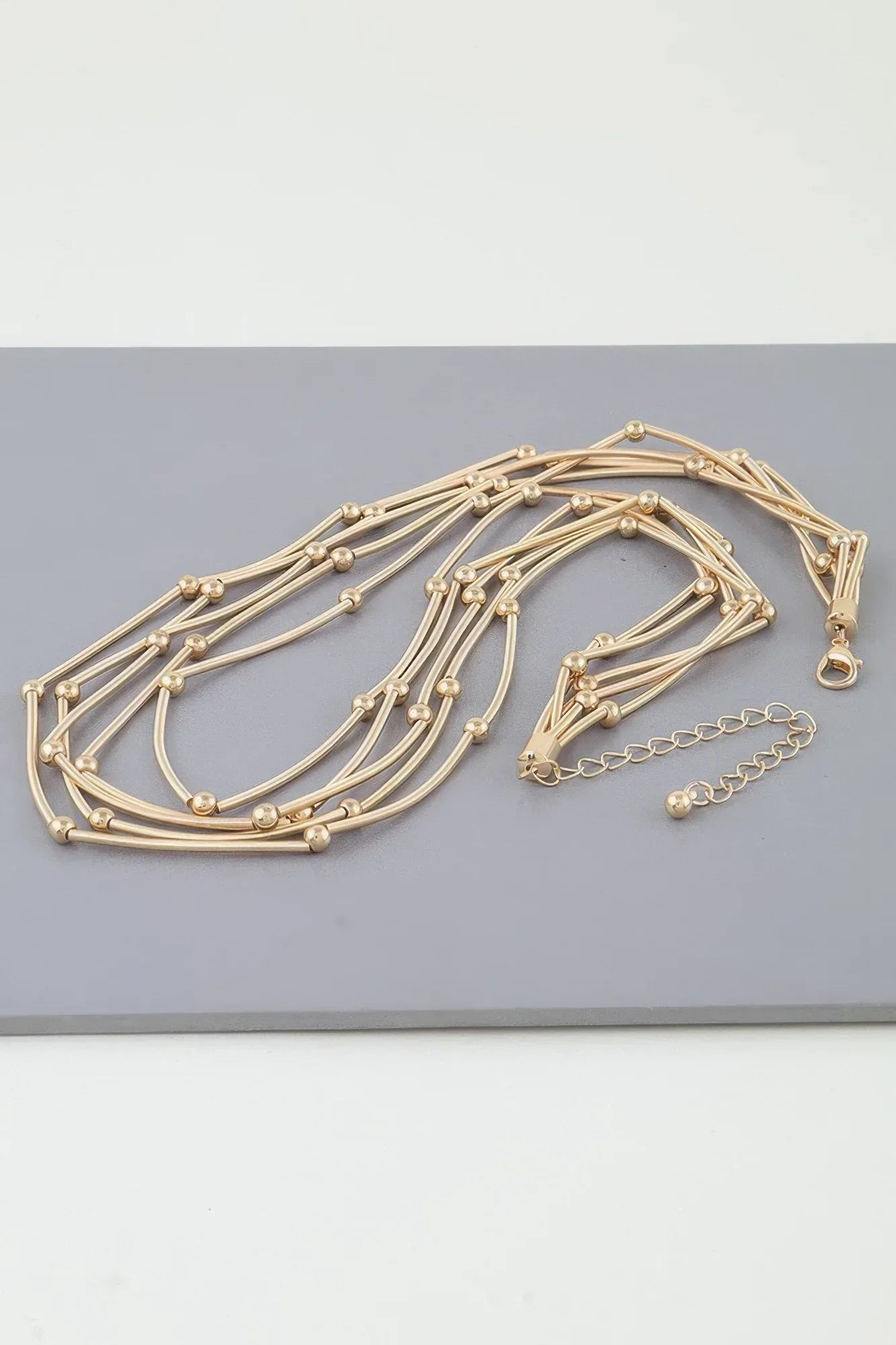 Multi Pillar Beaded Necklace | Mixtshop LLC