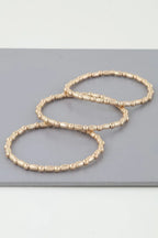 Triple Pillar Stone Beaded Bracelet | Mixtshop LLC