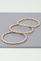 Triple Pillar Stone Beaded Bracelet | Mixtshop LLC