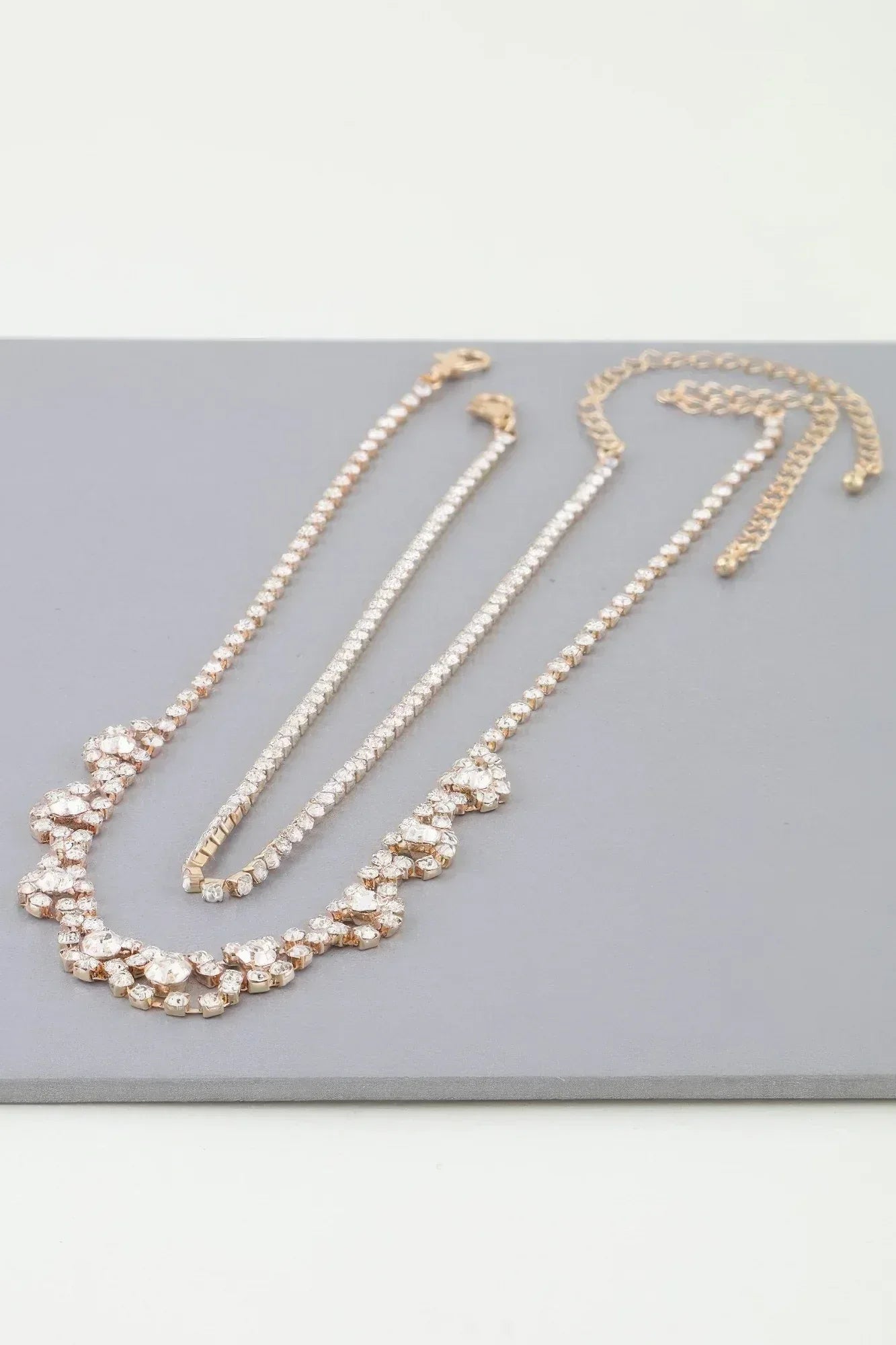 Bejeweled Curtain Drop Ballgown Necklace Secondary image