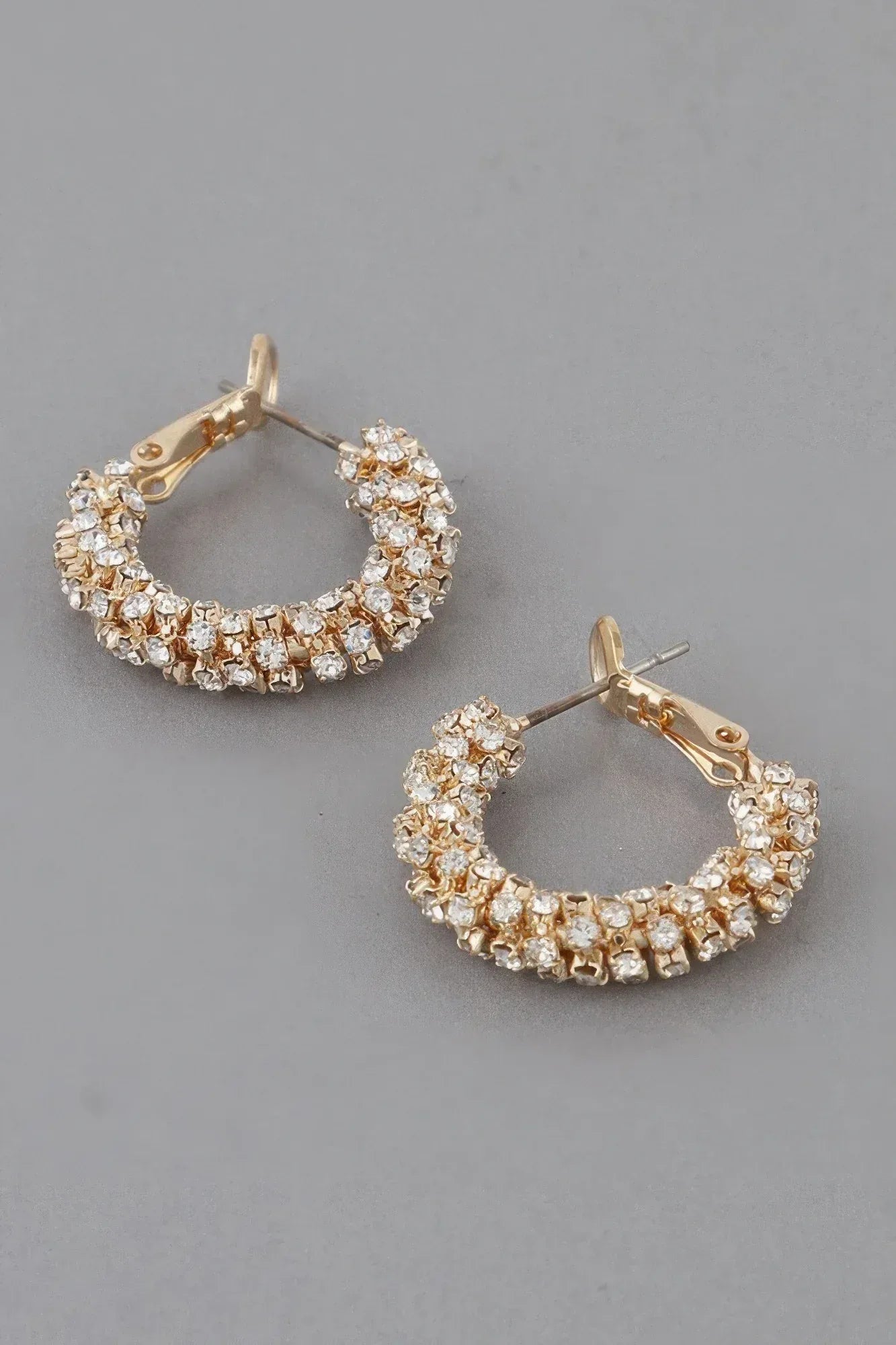Petite Bejeweled Hoop Earrings | Mixtshop LLC Main image
