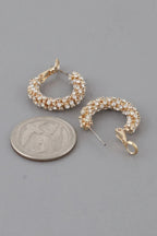 Petite Bejeweled Hoop Earrings | Mixtshop LLC