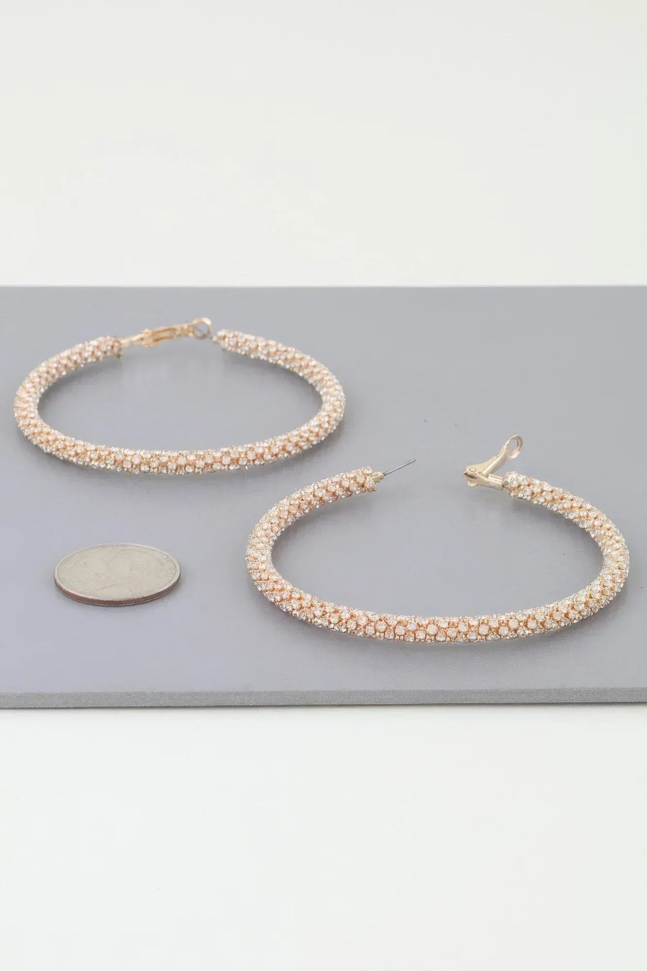 Bejeweled Hoop Earrings | Mixtshop LLC Main image