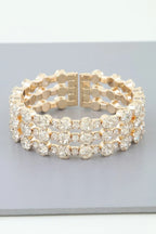 Triple Bejeweled Cuff Bracelet | Mixtshop LLC