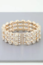 Triple Bejeweled Cuff Bracelet | Mixtshop LLC