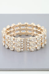 Triple Bejeweled Cuff Bracelet | Mixtshop LLC