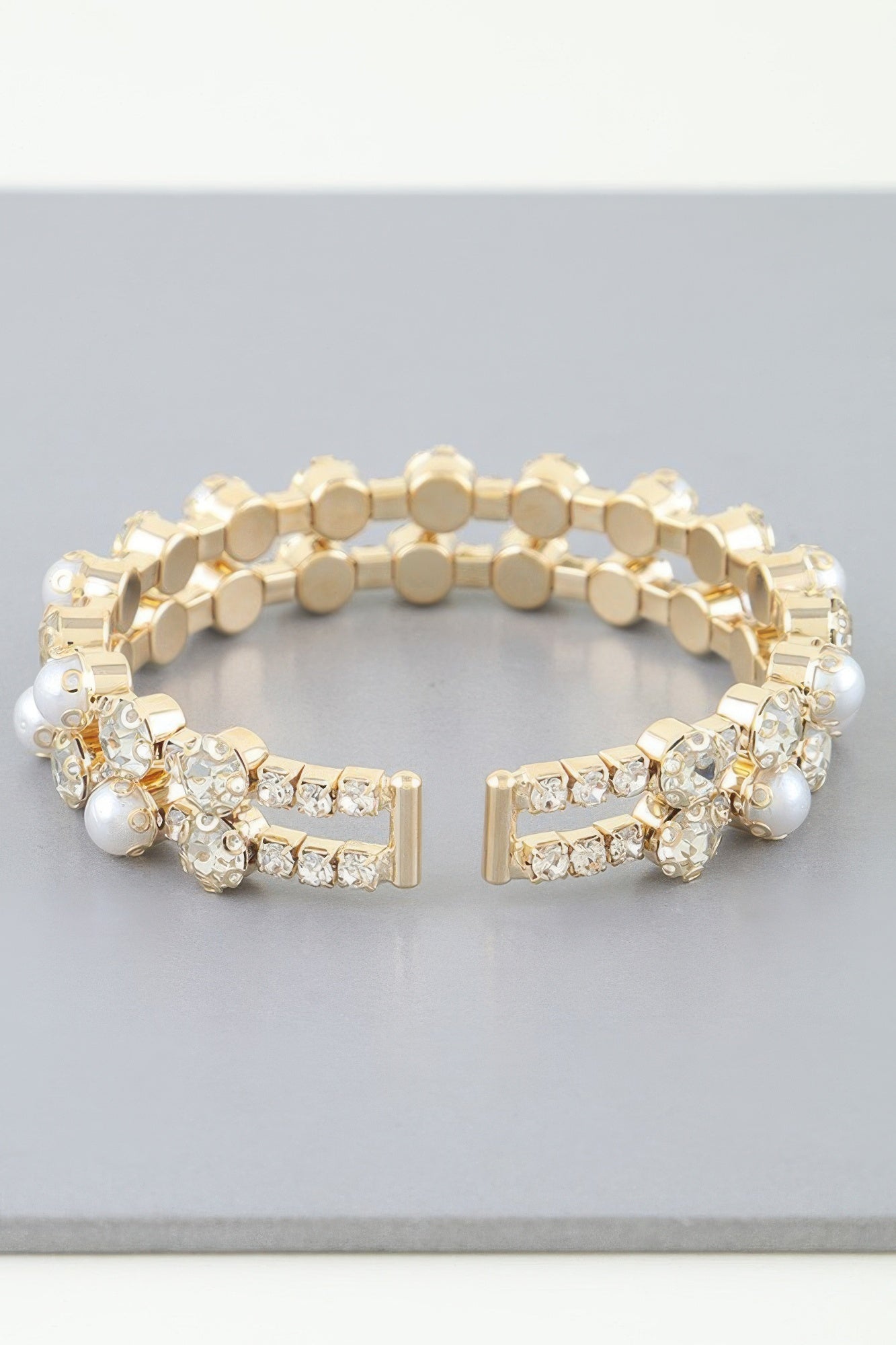 Double Pearled Cuff Bracelet | Mixtshop LLC