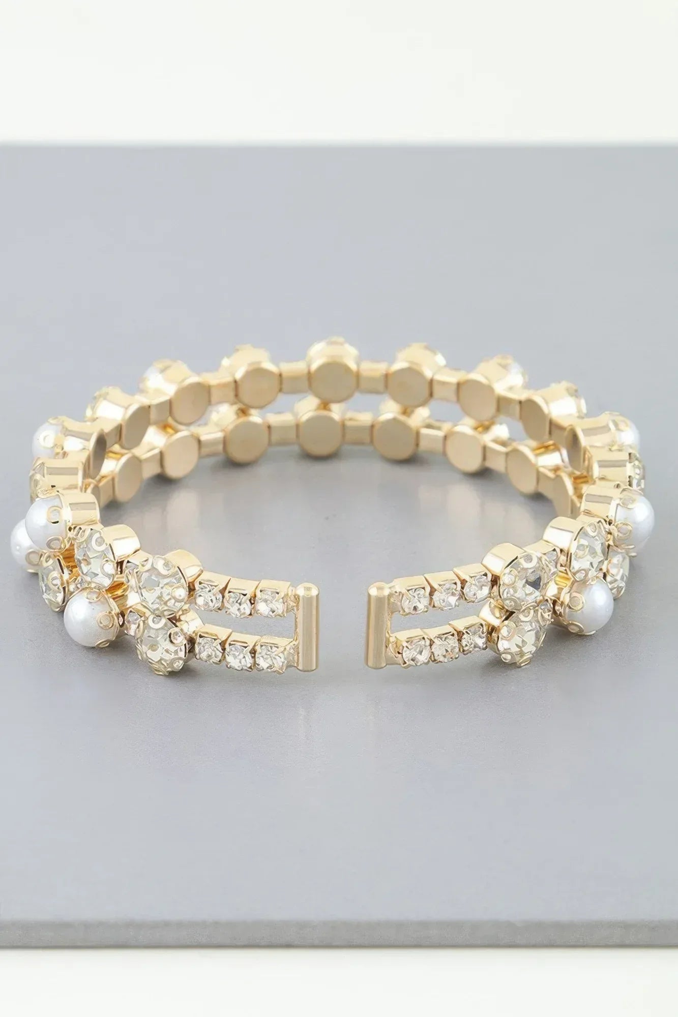 Double Pearled Cuff Bracelet | Mixtshop LLC
