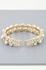 Double Pearled Cuff Bracelet | Mixtshop LLC