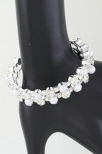 Double Pearled Cuff Bracelet | Mixtshop LLC
