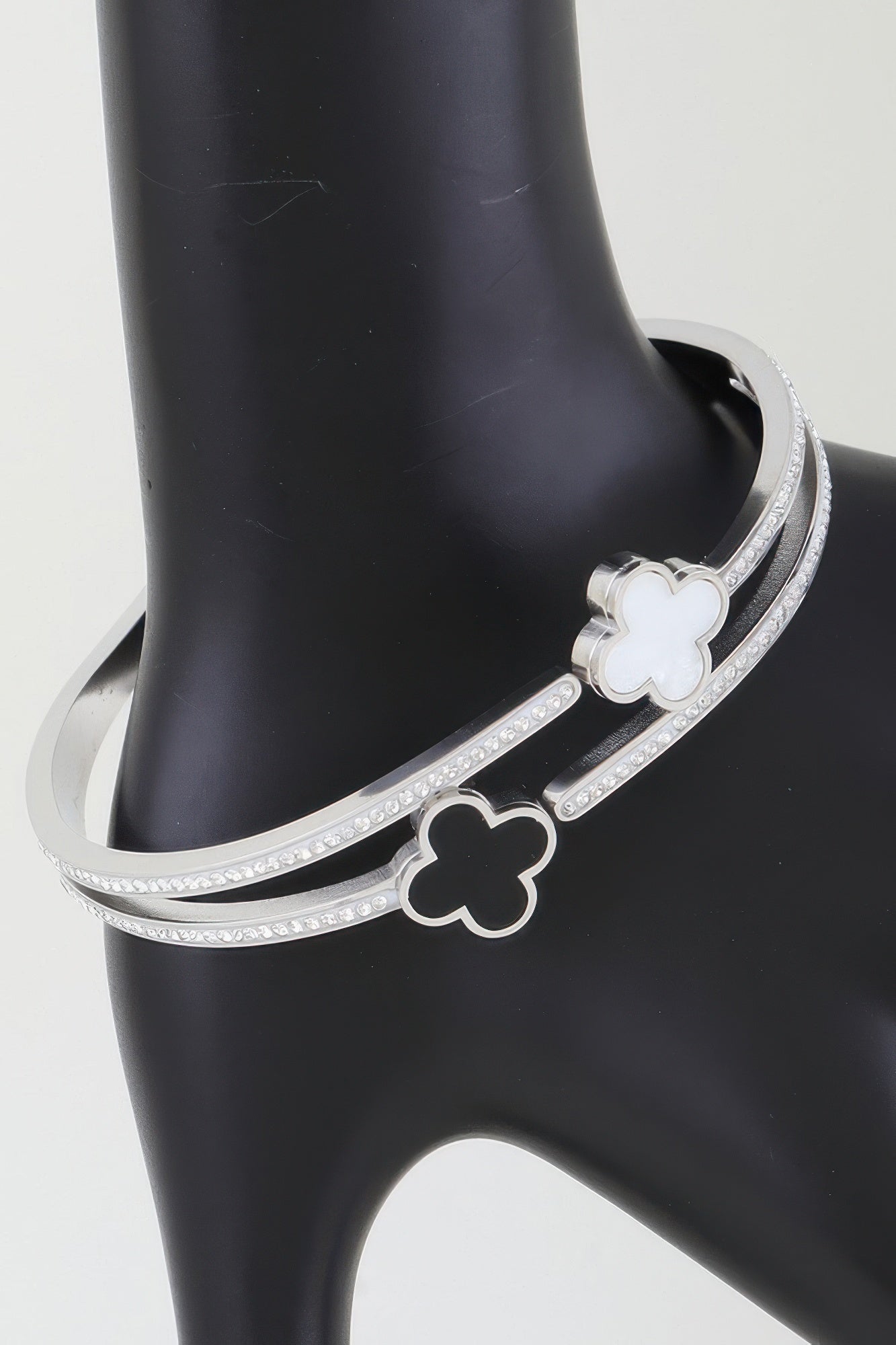 Twin Clover Jewel Wrap Bracelet | Mixtshop LLC