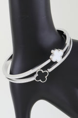 Twin Clover Jewel Wrap Bracelet | Mixtshop LLC