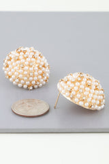 Pearled Sky Dome Stud Earrings | Mixtshop LLC