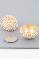 Pearled Sky Dome Stud Earrings | Mixtshop LLC