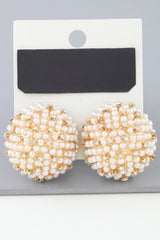 Pearled Sky Dome Stud Earrings | Mixtshop LLC