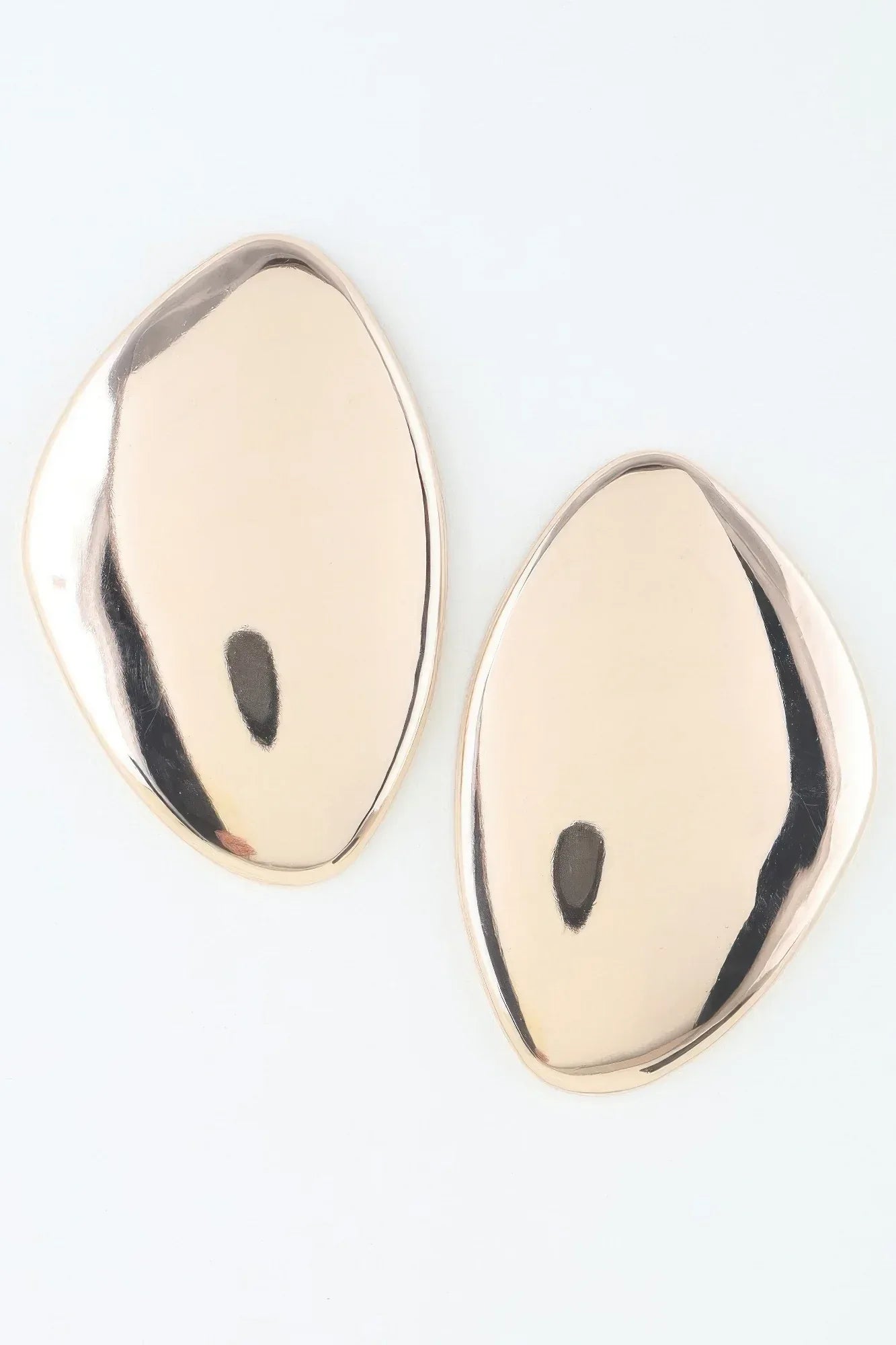 Modern Abstract Plate Stud Earrings | Mixtshop LLC Main image
