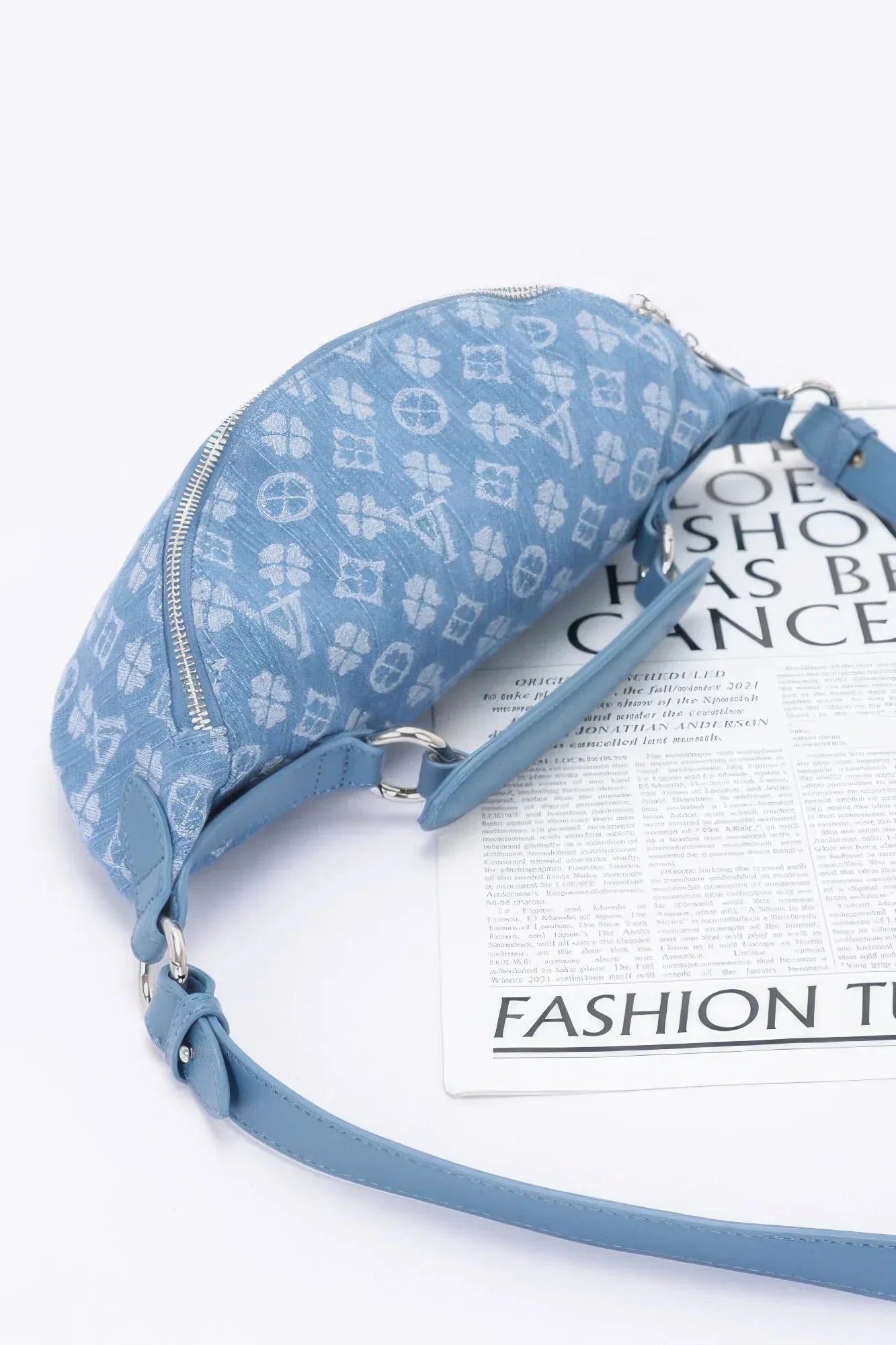 Embossed Denim Crossbody Bag | Mixtshop LLC