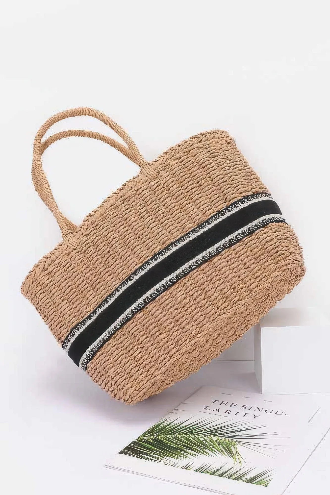 Faux Straw Tote Bag Secondary image