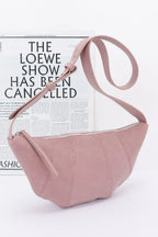 Faux Suede Croissant Bag | Mixtshop LLC