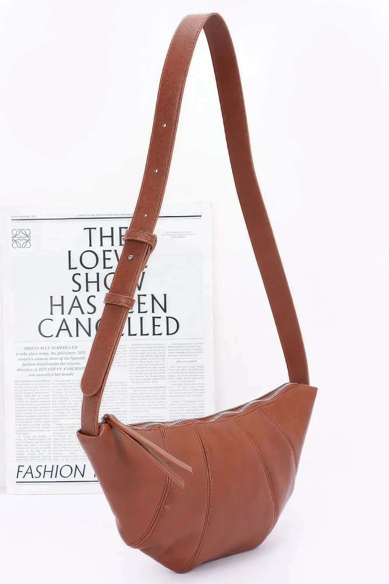 Faux Leather Croissant Bag Secondary image