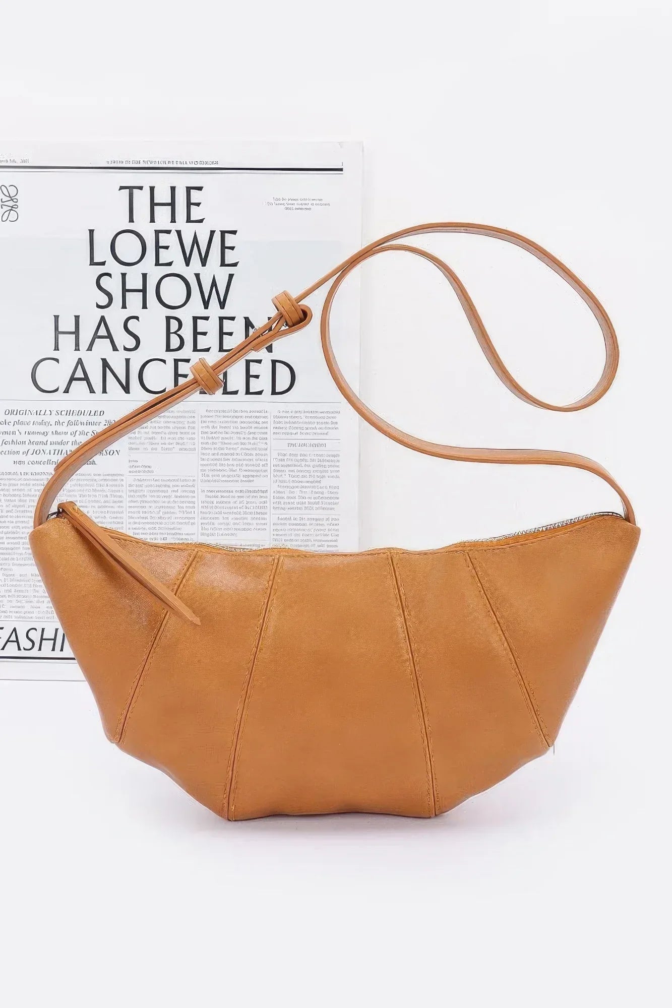 Faux Leather Croissant Bag | Mixtshop LLC