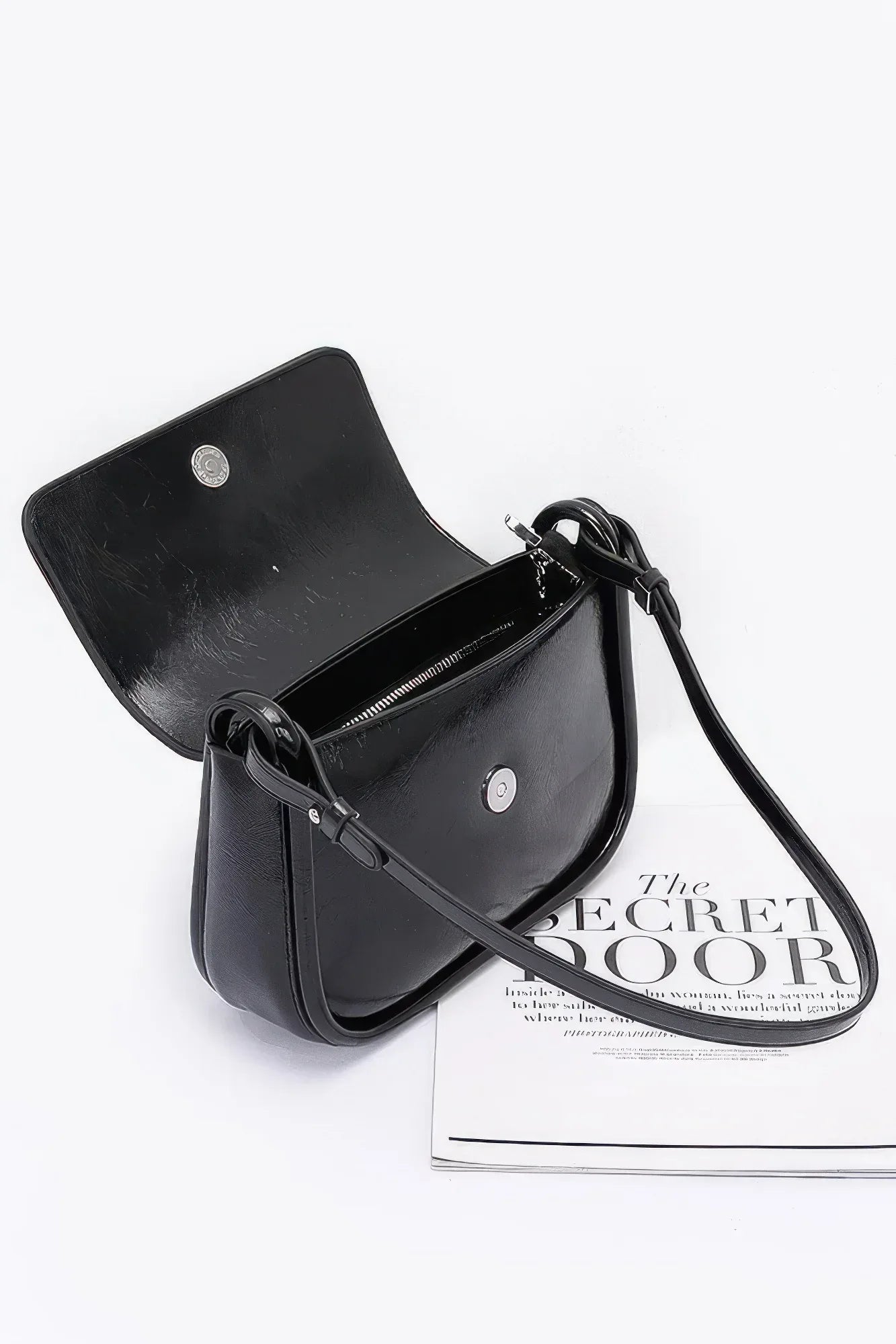 Faux Leather Bow Flap Bag | Mixtshop LLC