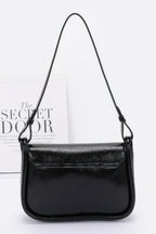Faux Leather Bow Flap Bag | Mixtshop LLC