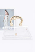 Pvc Clear Metal Handle Flap Bag | Mixtshop LLC