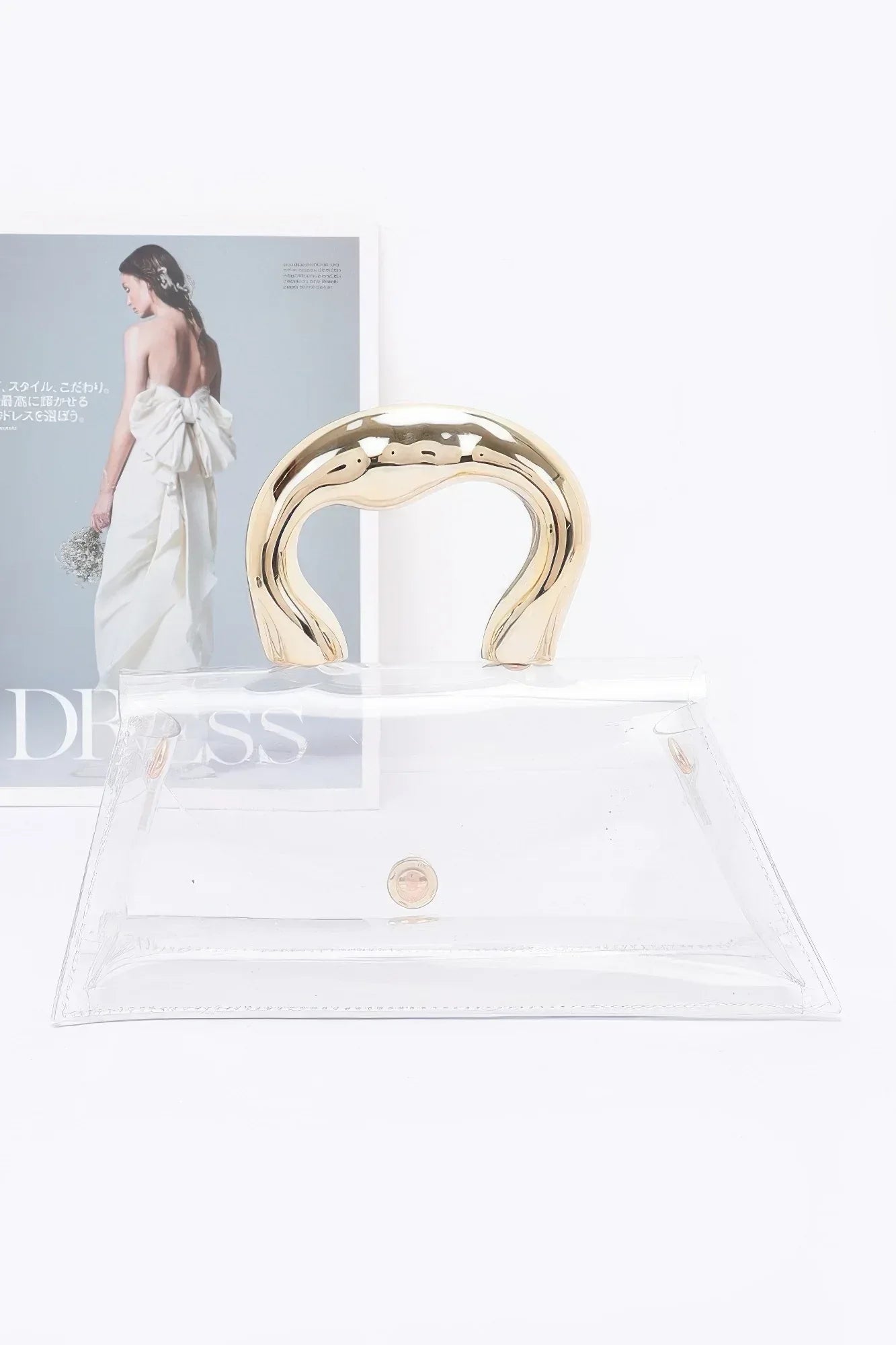 Pvc Clear Metal Handle Flap Bag | Mixtshop LLC