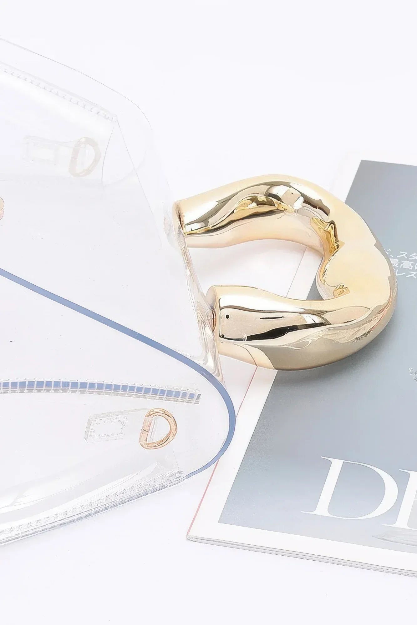 Pvc Clear Metal Handle Flap Bag | Mixtshop LLC